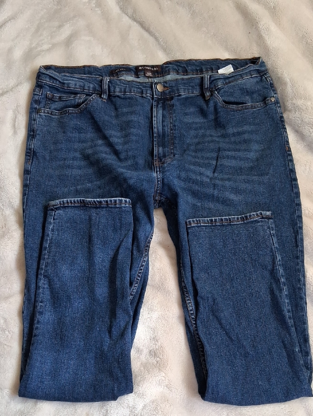 Michael Kors Men's Dark Blue Slim Straight Jeans